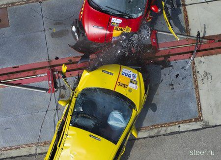 Проведен самый жесткий краш-тест моделей Ford Fiesta и Peugeot 308 (фото)