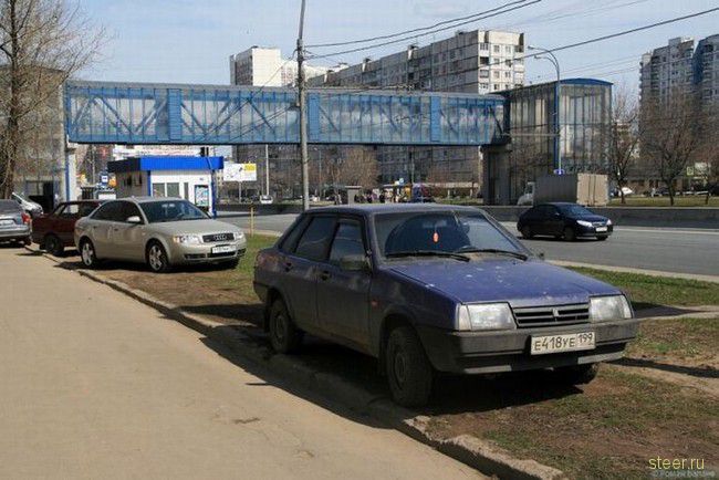 Парковка по-московски (фото)