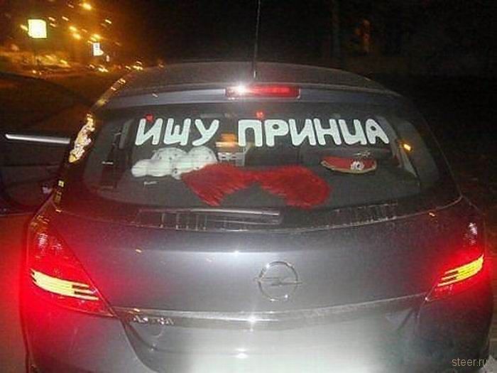 Послания на автомобилях (фото)