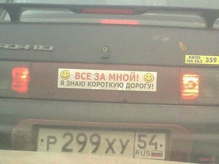 Послания на автомобилях (фото)