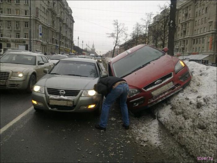 Неудачный объезд (фото)