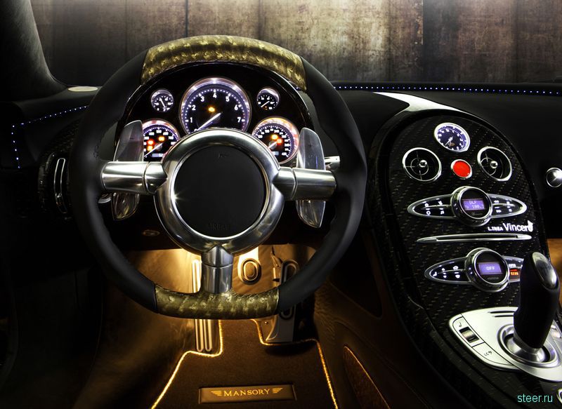 Bugatti Veyron Linea Vincero d'Oro: Mansory показали позолоченный Bugatti Veyron (фото)