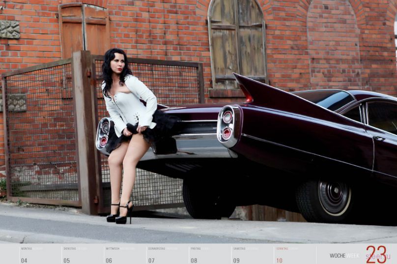 Календарь Girls and legendary US-cars 2012 (фото)
