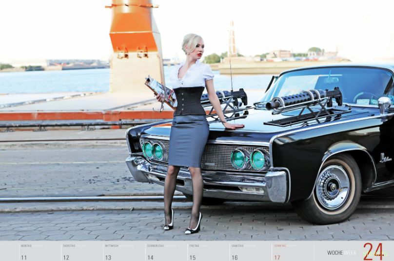 Календарь Girls and legendary US-cars 2012 (фото)