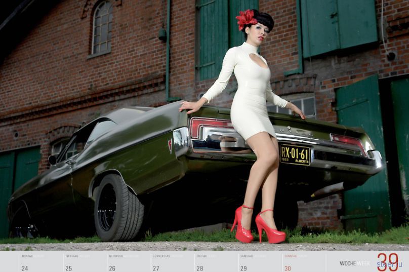 Календарь Girls and legendary US-cars 2012 (фото)