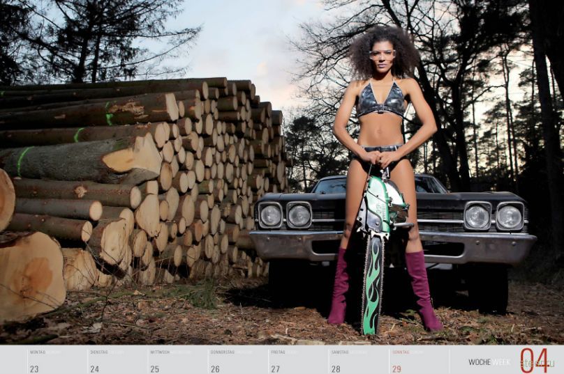 Календарь Girls and legendary US-cars 2012 (фото)