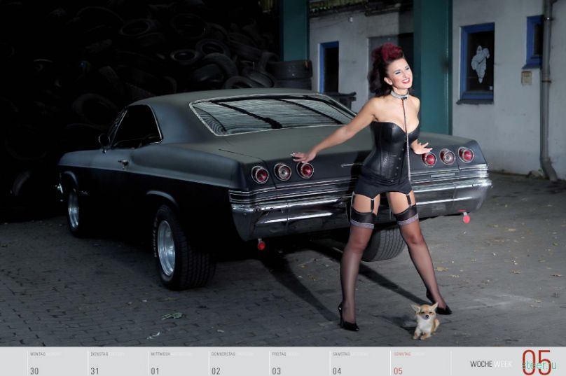 Календарь Girls and legendary US-cars 2012 (фото)