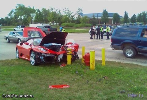разбили еще один Ferrari F430