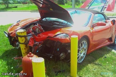 разбили еще один Ferrari F430