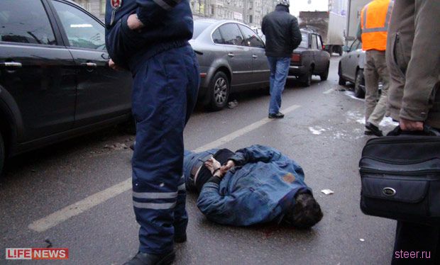Над лихачом устроили самосуд