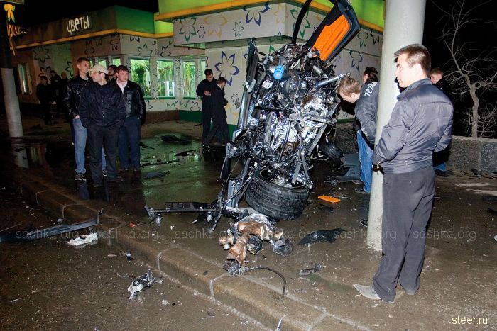 В Москве  разбили Lamborghini Murcielago (фото)