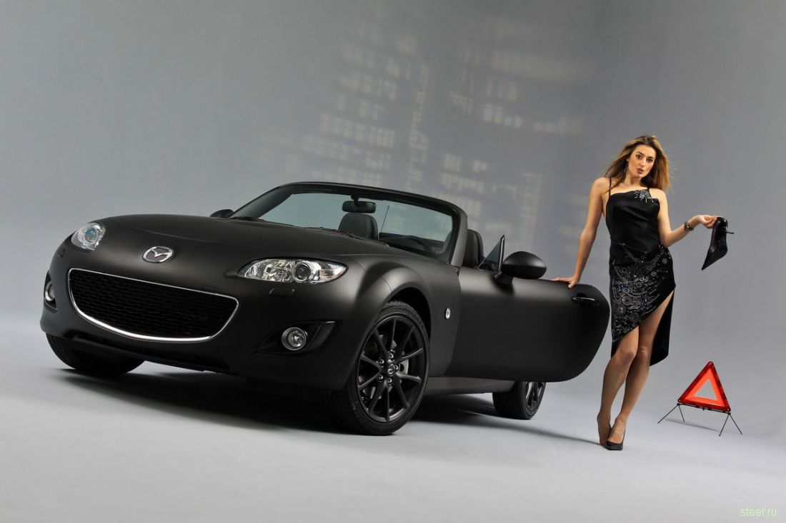 Французы представляют черный матовый родстер Mazda MX-5 в комплектации «дама с мечами» (фото)