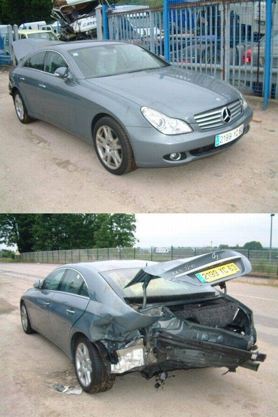 разбитые дорогие автомобили