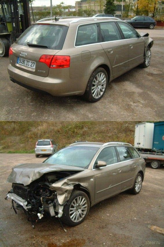 разбитые дорогие автомобили