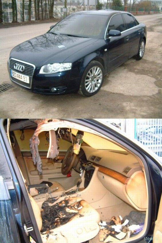 разбитые дорогие автомобили