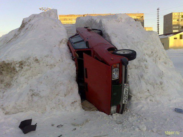 Парковка на горке (фото)