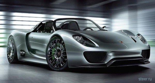 Porsche 918 Spyder с гибридным двигателем (фото)