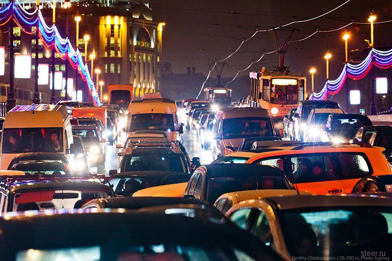 Красота московских пробок (фото)