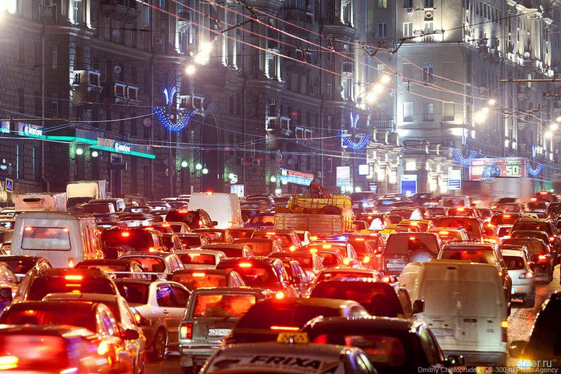 Красота московских пробок (фото)