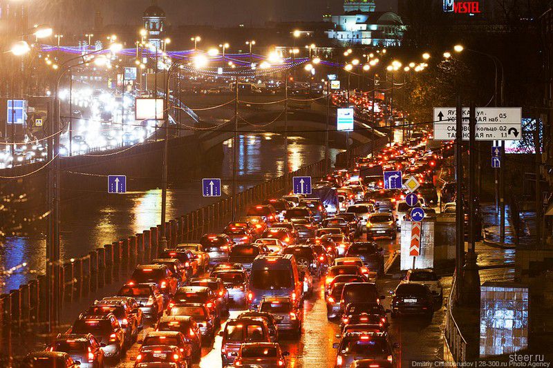 Красота московских пробок (фото)