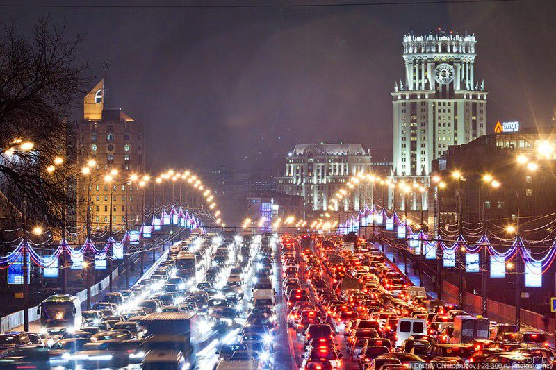 Красота московских пробок (фото)