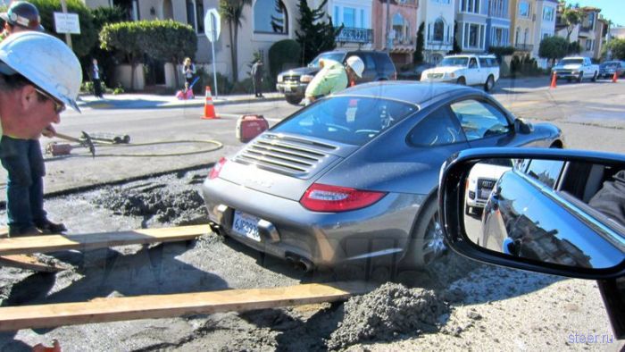 Вызволение Porsche 911 (фото)