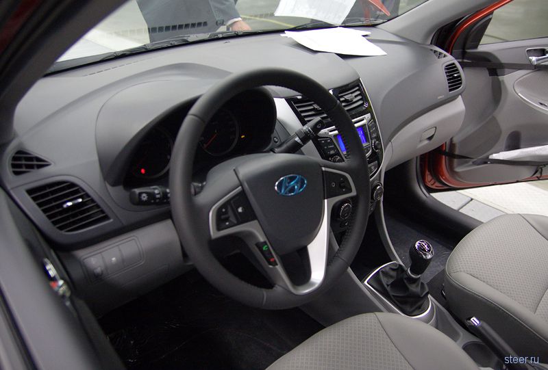 Фото интерьера народного седана Hyundai Solaris (фото)