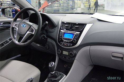 Фото интерьера народного седана Hyundai Solaris (фото)