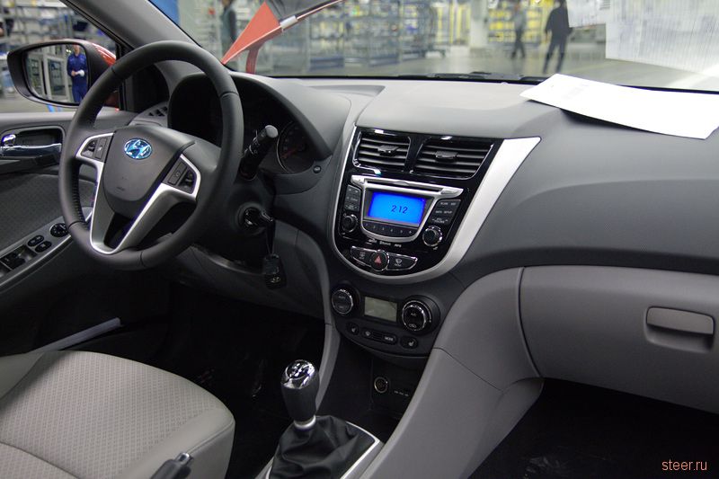 Фото интерьера народного седана Hyundai Solaris (фото)