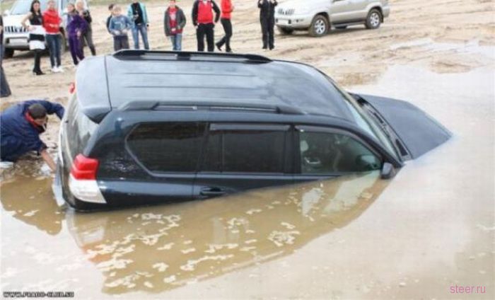 Неудачный тест внедорожника (фото)