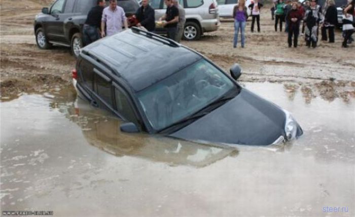 Неудачный тест внедорожника (фото)