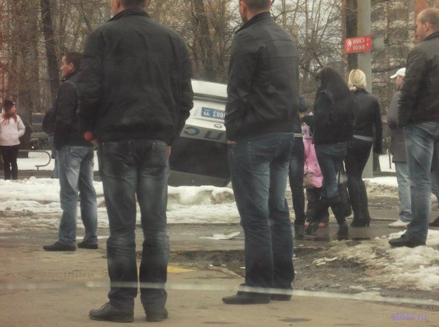 ДТП на Дмитровском шоссе с участием машины ДПС (фото и видео)