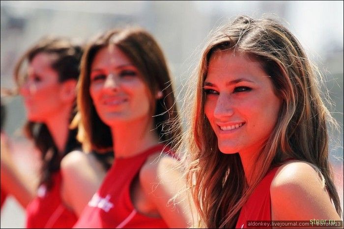 Девушки с гран-при Европы Формула-1