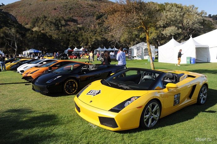 В ознаменование 50-летия Lamborghini привезла в Калифорнию свои лучшие образцы (фото)