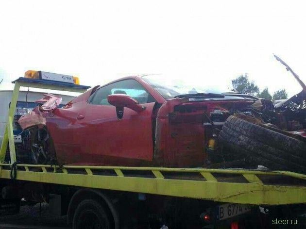 Недолгая жизнь одной из Ferrari 458 Spider