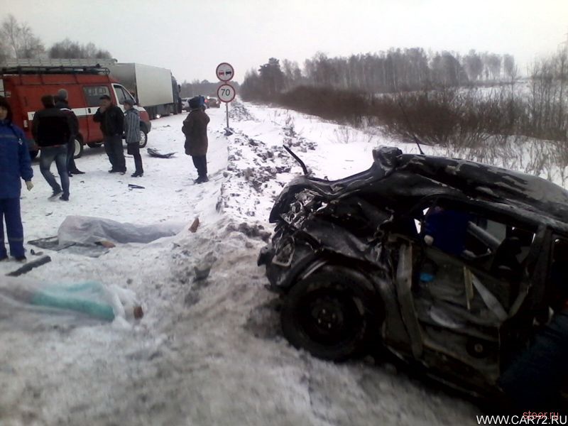 Страшная авария на объездной дороге Тюмень - Боровский