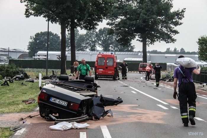 В Бельгии разбили Audi S8