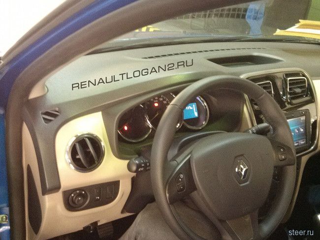 Российские Renault Logan и Sandero: первые фото салона