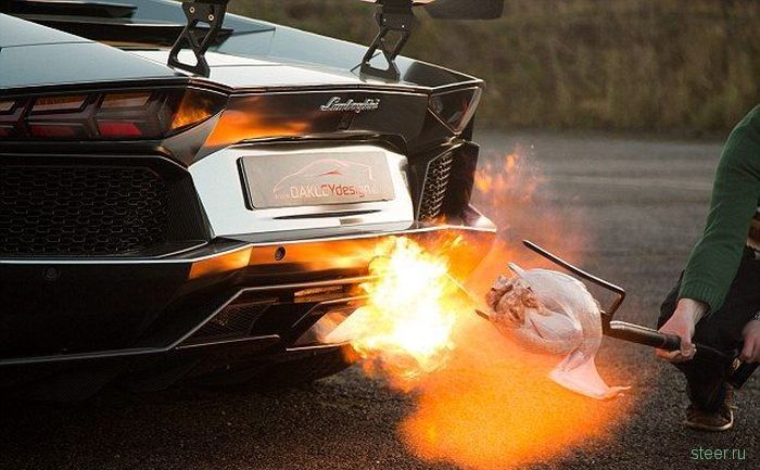 Как приготовить жаренную индейку при помощи Lamborghini