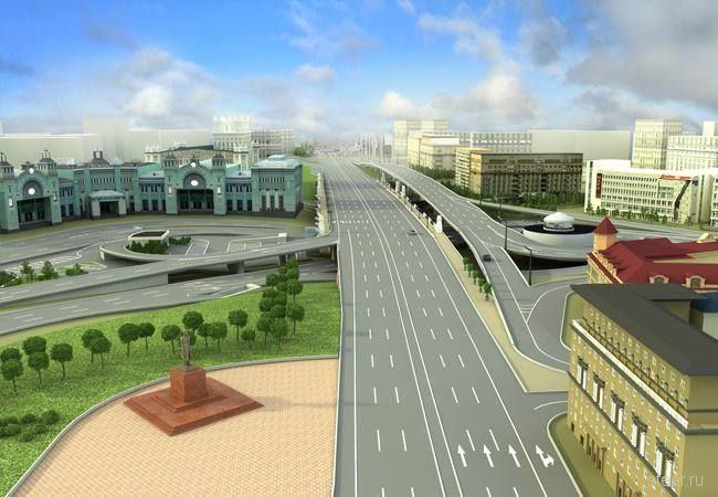Площадь Белорусского вокзала превратят в многоуровневую дорожную развязку