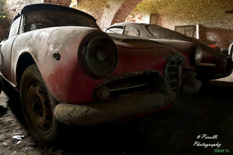  Автопарк автомобилей «Альфа-Ромео» простоял в подземелье 40 лет