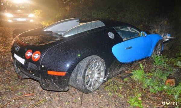 В Австрии разбился очень дорогой Bugatti Veyron