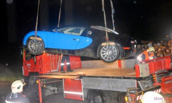 В Австрии разбился очень дорогой Bugatti Veyron