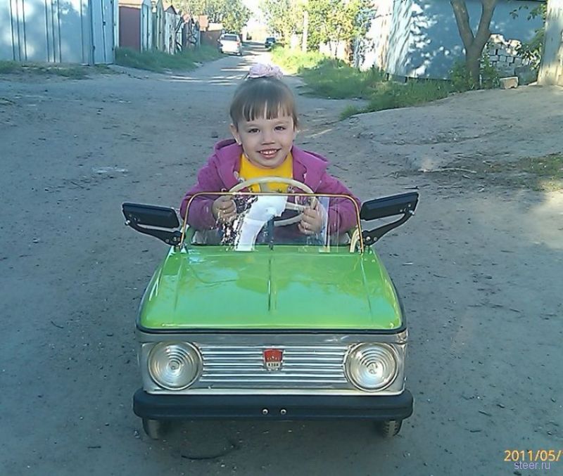 Восстановление детской машинки Москвич