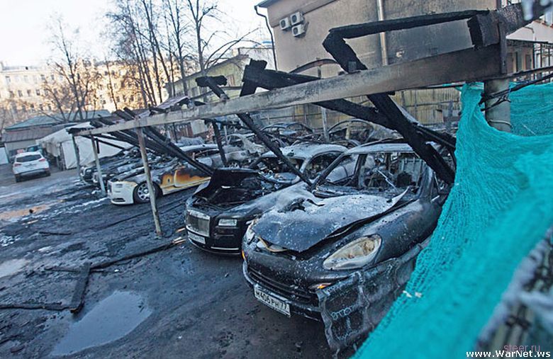 Пожар на московской парковке на 200 миллионов рублей