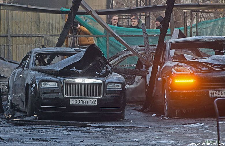 Пожар на московской парковке на 200 миллионов рублей