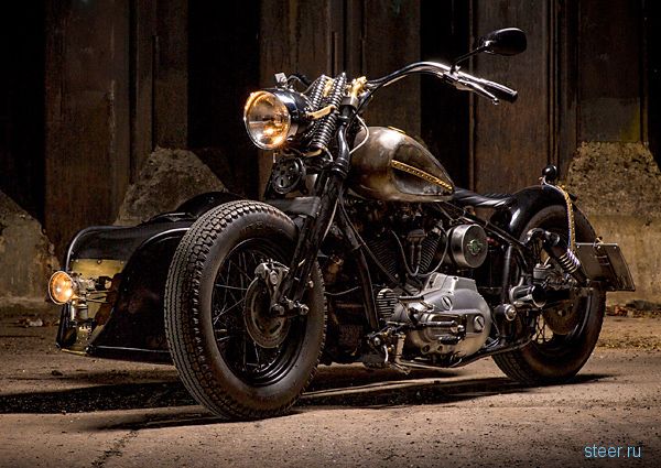 Харли-Днеперсон : стим-панк колясочник на основе «Днепра» и Harley-Davidson