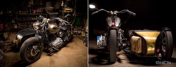 Харли-Днеперсон : стим-панк колясочник на основе «Днепра» и Harley-Davidson