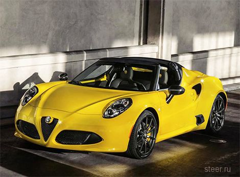Концепт компактного родстера Alfa Romeo 4C Spider пойдет в серию