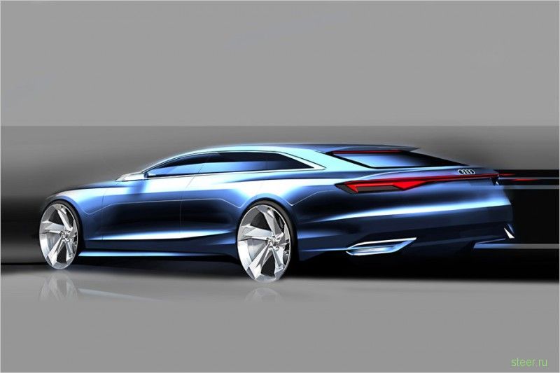 Audi показала официальные изображения концепта универсала Prologue Avant